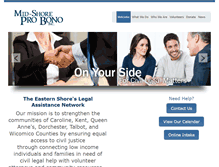 Tablet Screenshot of midshoreprobono.org